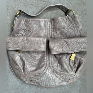 Cynthia Rowley Grey Leather Hobo Bag